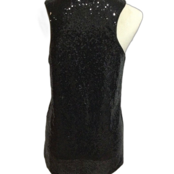 Fashion Tank Top Women’s Size Medium Color Black Sequence - Picture 2 of 13